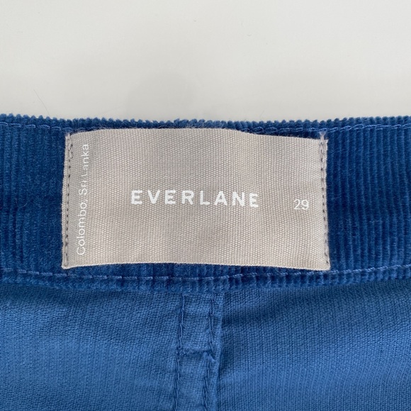 Everlane Cheeky Baby Cord Regular Length Jean Pant Blue Size 29 - Picture 5 of 6